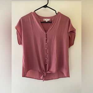 Pink rose blouse
